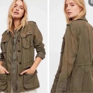 Free People Not Your Brother’s Surplus Jacket Military Style Size Small